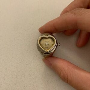 Cenere Heart-Shaped Silver and Gold Watch Face